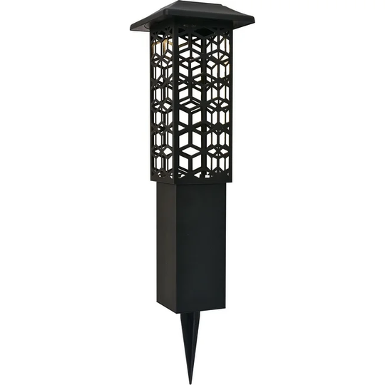 Elegant Lighting Astral 7" Wide Solar LED Center Mount Path Light -