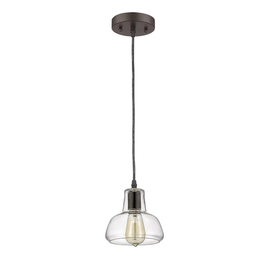 Industrial 1-light Oil Rubbed Bronze Mini Pendant