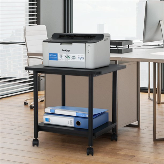 Printer Stand with Wheels Heavy Duty Storage Rack for Office and Home
