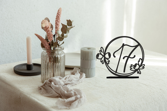 Wedding Table Numbers Gold Table Numbers Decoration With Base Number Holders