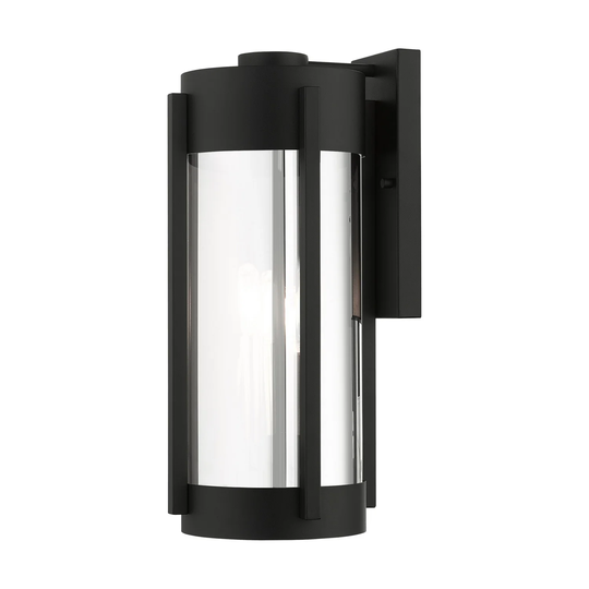 Giuseppe Lighting Three Light Outdoor Wall Lantern Sheridan Black w - Exact Size