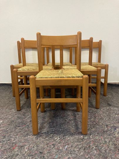 Boho Dining Chairs/Vico Magistretti Style Raffia Chairs Dining Retro Kitchen