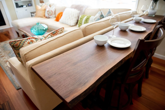 Live Edge Bar Table, Sofa Table Top, Home Height Living Room Top