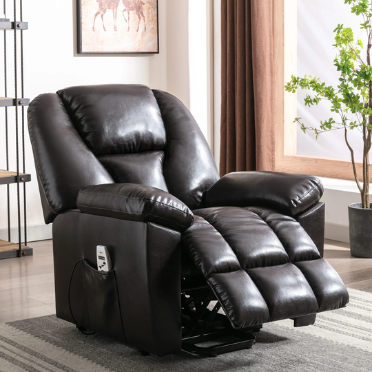 Power Lift Chair PU Recliner Chair with Heating System for Living Room