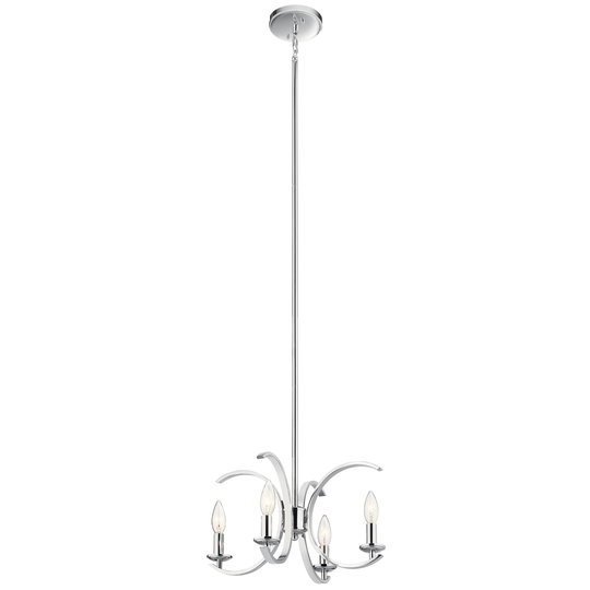 Kichler Lighting Cassadee 4-Light Pendant/Semi Flush Chrome