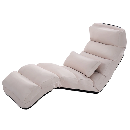 Costway Folding Lazy Sofa Chair Stylish Sofa Couch Beds Lounge Chair