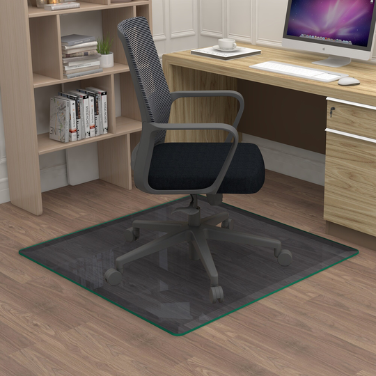 5mm Glass Chair Floor Mat Home Office Protector Chair Mat