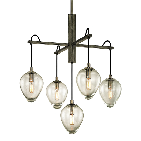 Troy Lighting Brixton 5-light Gunmetal Pendant