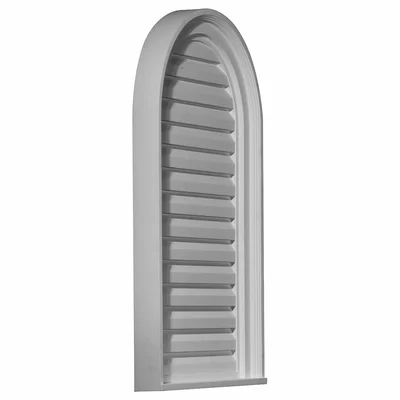 Cathedral 30"H x 18"W Louvered Gable Vent