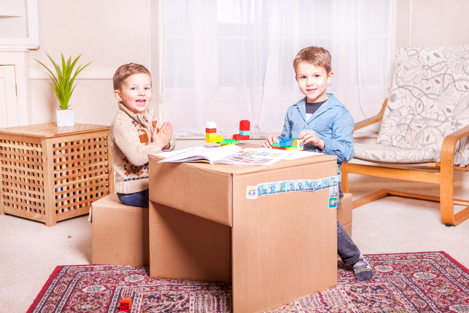 Children's Table & Stool Set - Cardboard Kids Mini Chair For Ages 3 12