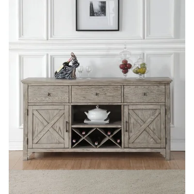 Flynt 66" Wide 3 Drawer Sideboard