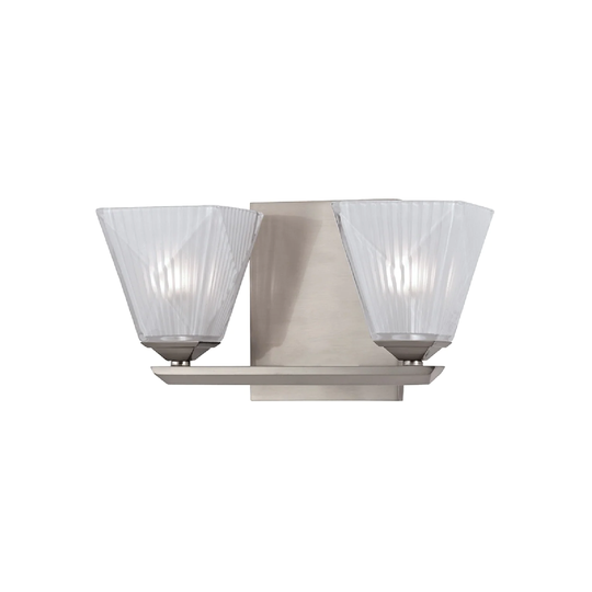 Hudson Valley Hammond 2-light Bath and Vanity, Satin Nickel