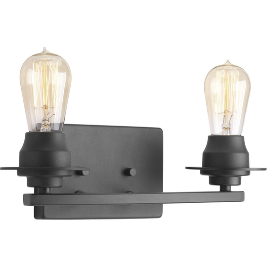 Debut Collection 2-Light Graphite Farmhouse Bath Vanity Light