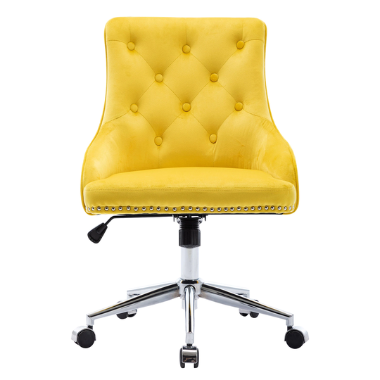LUXMOD Office Desk Chair with Mid-Back Modern Computer Chair Swivel Height Adjustable Accent Chair
