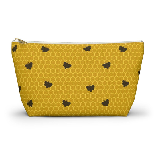 Honey Bee Pouch, Cosmetic Bag, Pencil Case