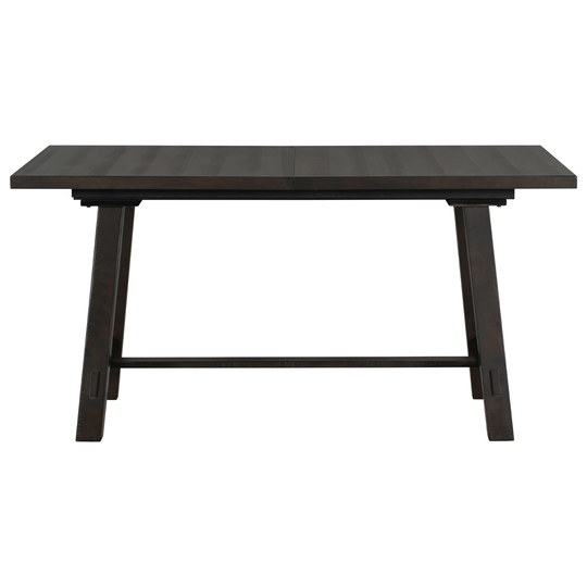 Retro Style Rectangular Dining Table Wood Extendable Dining Table