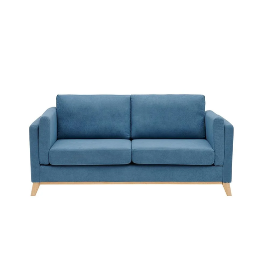 Chenille Fabric Loveseat Sofa with Soft Cushion and Arm