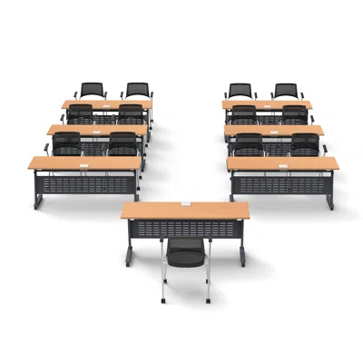 13 Person Training Meeting Seminar Tables Set