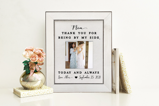 Mother Of The Bride Gift From Daughter Personalized Gifts For Picture Frame Custom Thank You Mom On Wedding Day