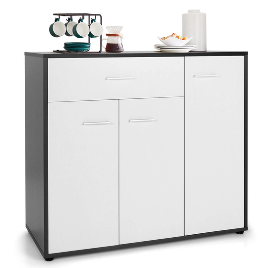 Gymax 3-Door Buffet Sideboard Kitchen Storage Cabinet Console Cupboard