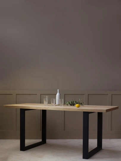 Konk ‖ Sage Table [Metal Legs] Bespoke Sizes Available Modern, Industrial, Kitchen Table, Meeting & Boardroom