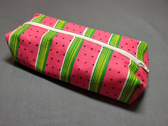 Watermelon Craft Storage Bags - Knitting Needles, Hooks, Makeup, Pencils, Pens Cross Stitch Supplies