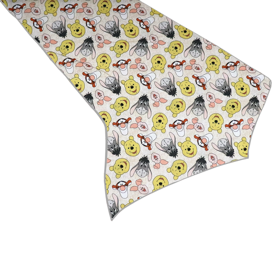 Winnie The Pooh 100% Cotton Print Table Runner Kids Birthday Party Home Decoration Kitchen Dinner Coffee Side Display