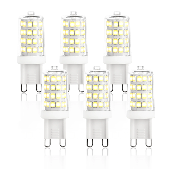 Light Society Set of 6 - Vita G9 30 Watt Equivalent 3 Watt LED Bulb - Clear