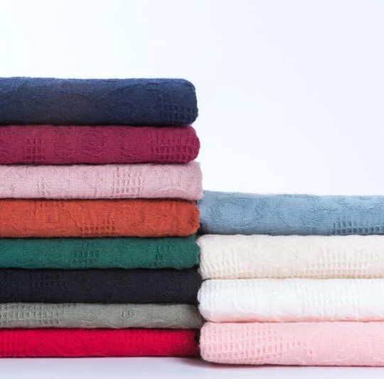 20%off-16 Color Pure Color Fabric, Spring Cotton Jacquard By The Yard