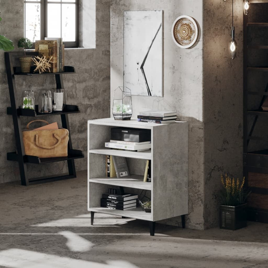 Sideboard Concrete Gray 22.4"x13.8"x27.6" Chipboard
