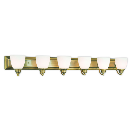 Livex Lighting Springfield 6-light Antique Brass Bath Light
