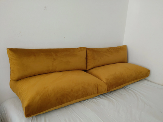 Floor Cushion, Sofa, Floor Couch Window Seat Quilted Cushions, Bench Cushion, Velvet Japanese Seating, Pillow