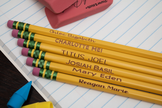 Custom Engraved Pencils, Personalized Engraved School Supply, Pencils, Back To School, Class Gifts, Teacher Classmates