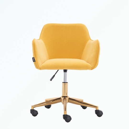 Velvet Fabric Material Adjustable Height 360 revolving Home Office Chair