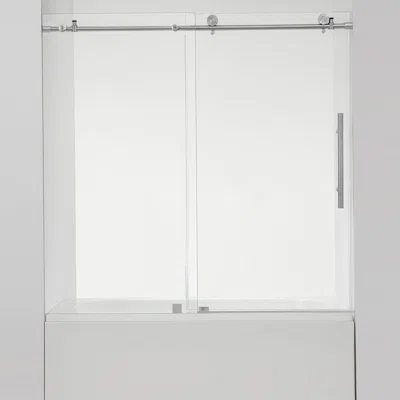 60" W X 58" H Frameless Tub Door