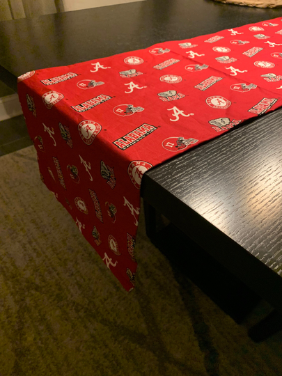 Alabama Crimson Tide Football Table Runner Topper 40"x11"