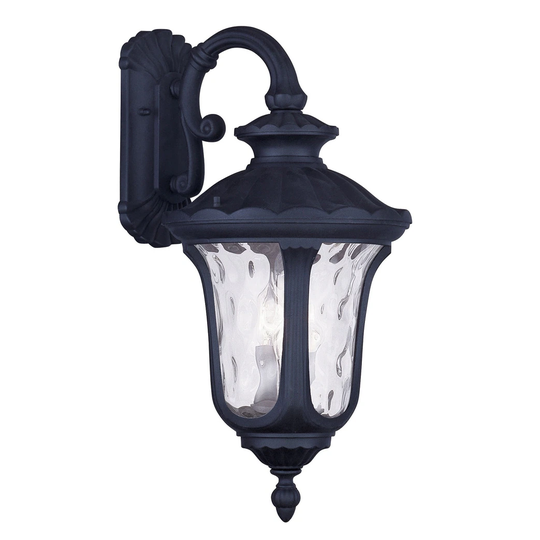 Giuseppe Lighting Three Light Outdoor Wall Lantern Oxford Black - Exact Size