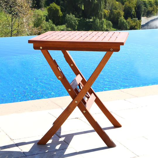 Outdoor Folding Bistro Table for Outdoor Patio Garden