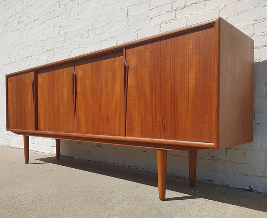 Mid Century Danish Modern Teak Sideboard By Gunni Omann