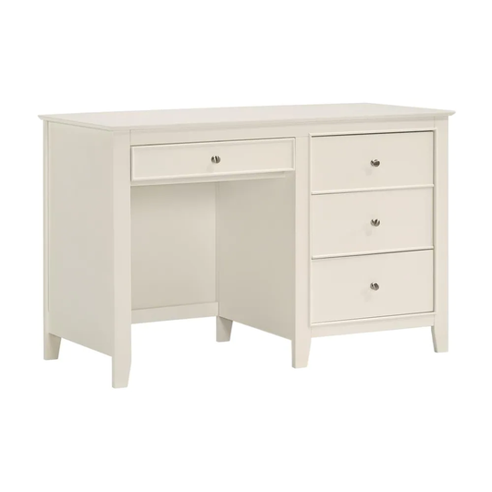 Computer Desk with Drawer Storage in White
