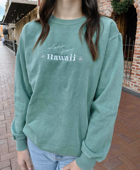 Hawaii Comfort Colors Vintage Crewneck