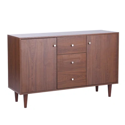 47.2" Wide 3 Drawer Solid Wood Sideboard