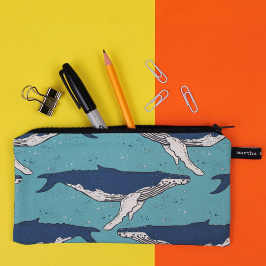 Whale Pencil Case - Pen Nautical Gifts