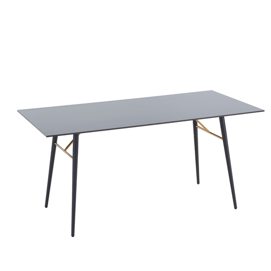 EYIW 70" Dining Table Ceramic Tile Kitchen Table, Small Space Dining Table walnut desk top for kitchen living room