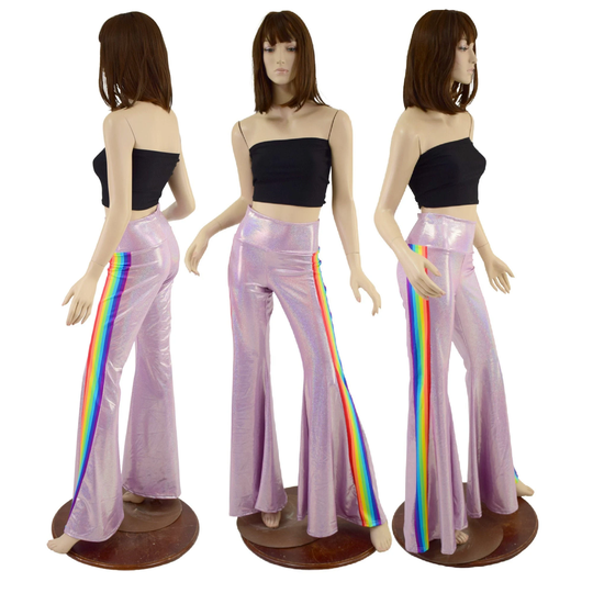 Lilac Holographic Retro Rainbow Solar Flares 157655