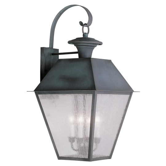 Giuseppe Lighting Four Light Outdoor Wall Lantern Mansfield Charcoa - Exact Size