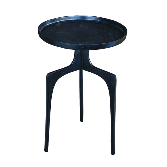 contemporary blue side table - 16"W x 16"D x 25.5"H
