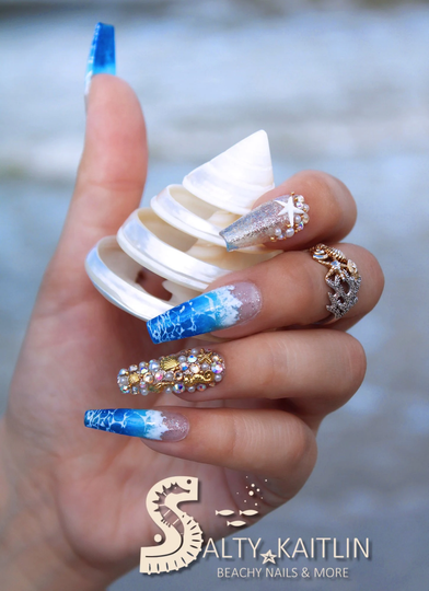 Sanibel Day Trip Gel Press On Nails