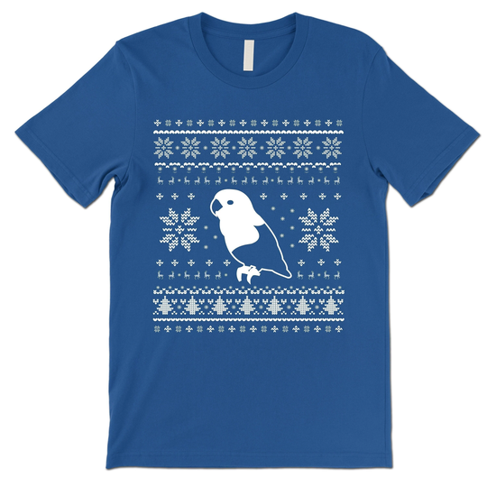 Lovebird Christmas Shirt. Ugly Xmas T Shirts. Parrot Bird Owner Gift
