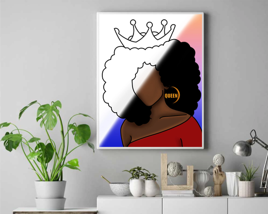 Queen Crown Pre Drawn Outline Diy Stretched Canvas Panel For Adults Teens Paint Party Lady Hats & Sip Wholesale Bulk